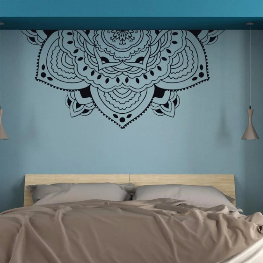 Половина Наклейка на стены Мандала медитация Стиль Спальня Настенная Студия