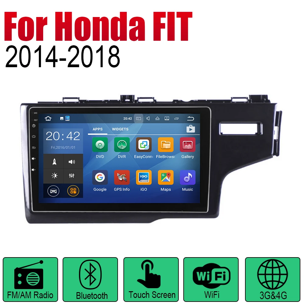 Автомагнитола 2 Din на Android для Honda FIT JAZZ 2014 ~ 2018 GPS навигация BT Wi Fi карта