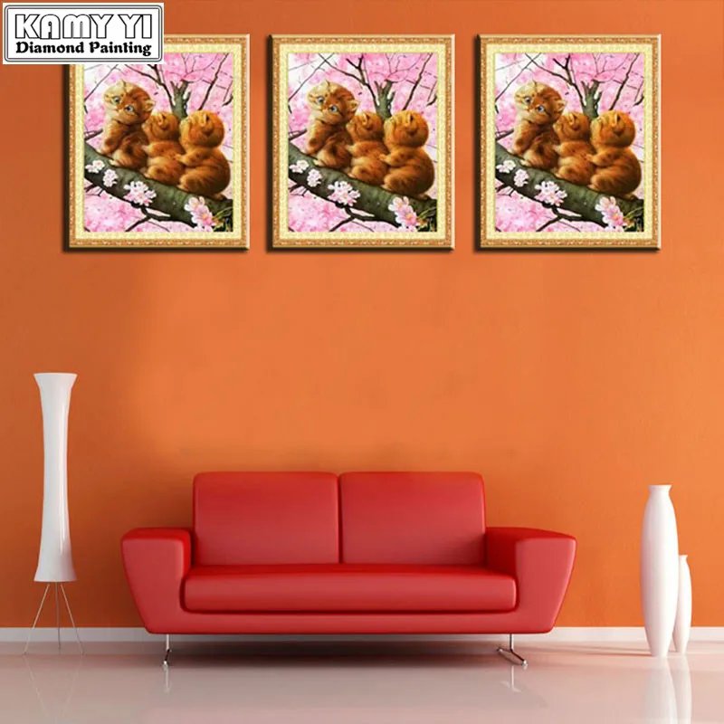 DIY 5D алмазная картина с милыми кошками наборы для вышивки крестом Алмазная