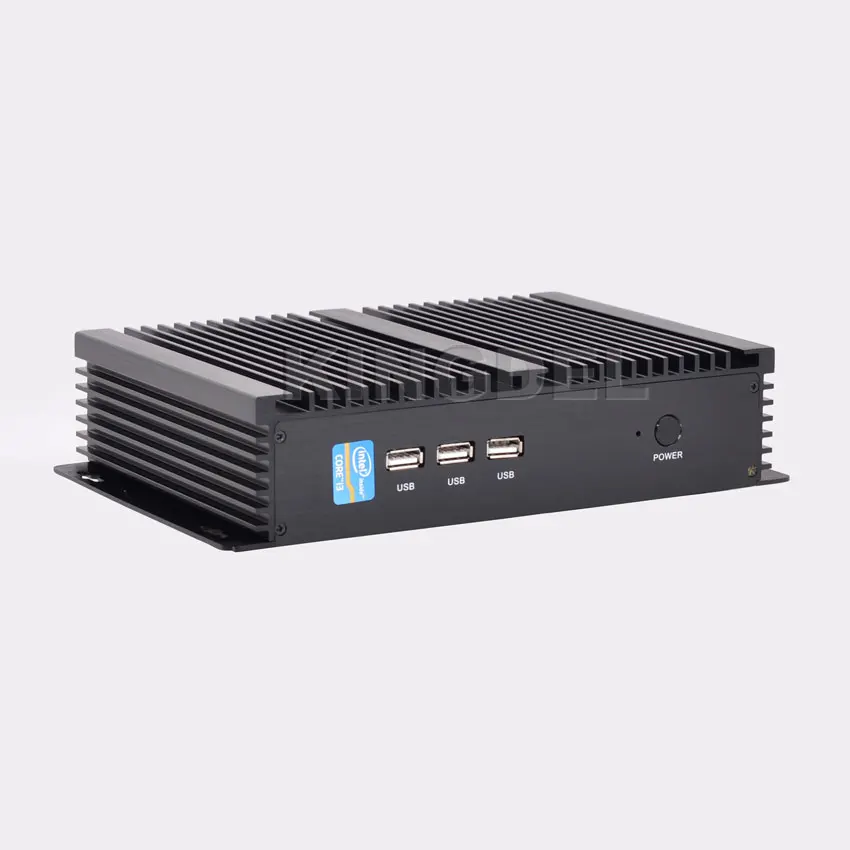 Безвентиляторный ПК htpc Windows 10 Intel Core i5 4200U двухъядерный HDMI гигабитная LAN 2 COM RS232 300M