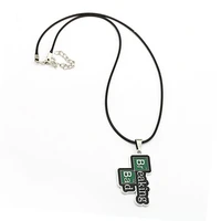 breaking bad necklace br ba walter white heisenberg chemical symbol pendant necklace for women gift