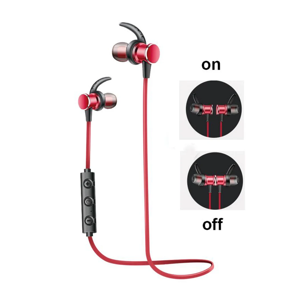 Bluetooth Спорт магнитный переключатель беспроводные наушники для смартфона IOS