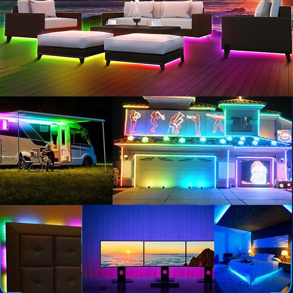 Светодиодная ленсветильник sp110e с Bluetooth-контроллером 12 В WS2811 лента 5050 RGB
