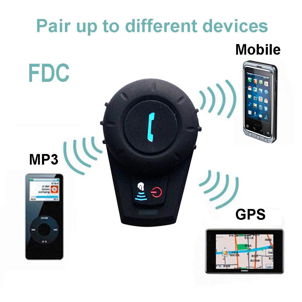 Мотогарнитура FreedConn BT для мотоциклетного шлема Bluetooth система связи переговорное