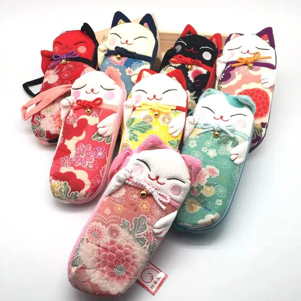 Японские чехлы для телефонов Lucky Cat футляр очков 17x7 5x3 см упаковка из 10 предметов