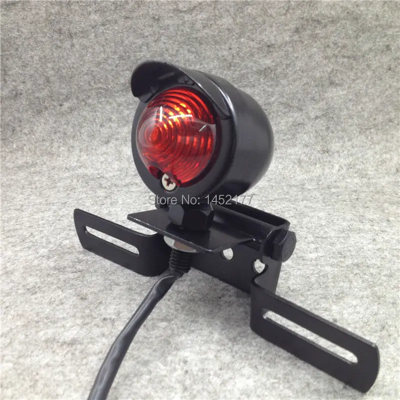 Yecnecty хром/черный Универсальный мотоциклетный тормозной задний фонарь