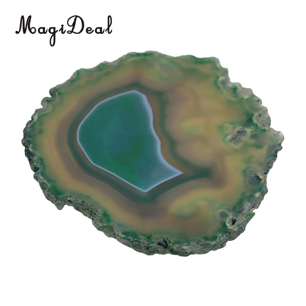 Натуральный агат ломтики Geode камни подстаканники чашки мат, 110-140 мм/4,33-5,5", для изготовления ювелирных изделий, украшения дома, DIY ремесло