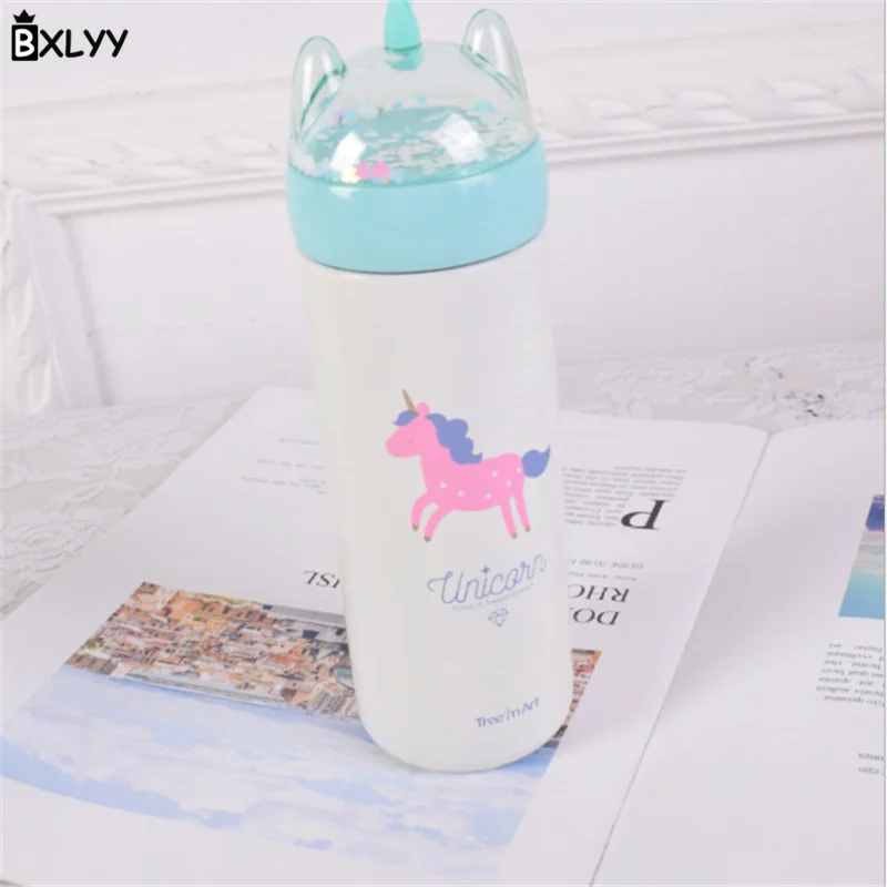 BXLYY300ml креативный термос с единорогом аксессуары для украшения дома Новогодние