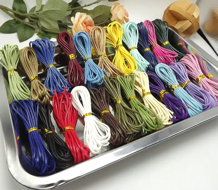 2 мм восковая веревка сделай сам ожерелье материал оптовая продажа #1357|wax rope|rope 2mmdiy