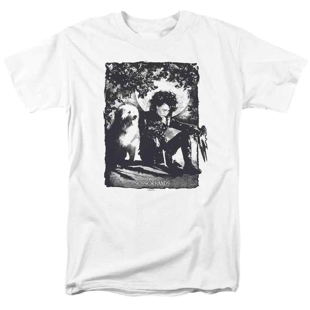 Футболка с принтом Edward Scissorhands Lucky Dog размеры S-3X новые мужские хлопковые рубашки