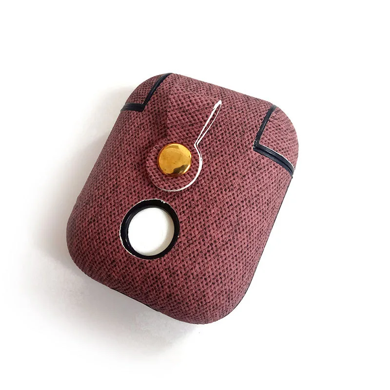 Ретро из искусственной кожи чехлы для Airpods TWS i10 чехол Bluetooth наушники чехол пылезащитные воздушные стручки Крышка для Apple аксессуары