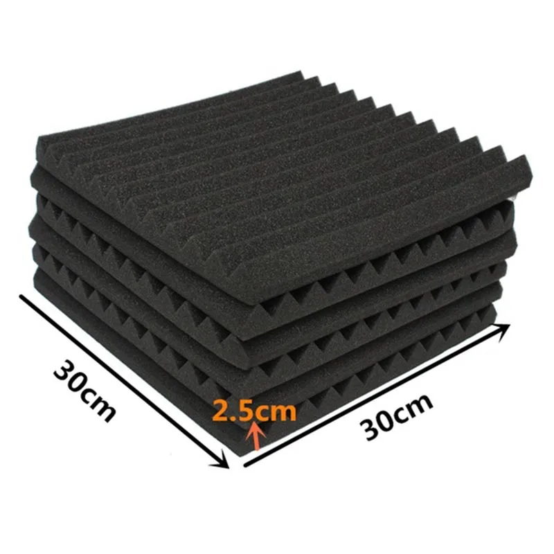 HLBY-24 Pack Acoustic Panels Studio Foam Wedges 1 inch X 12 | Спорт и развлечения