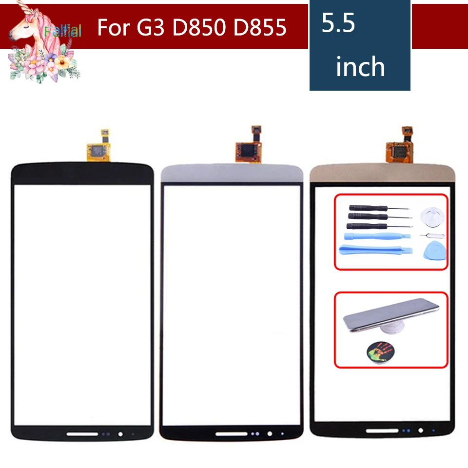 Высококачественный сенсорный экран 5 дюйма для LG G3 D850 D855 D858 дигитайзер Датчик