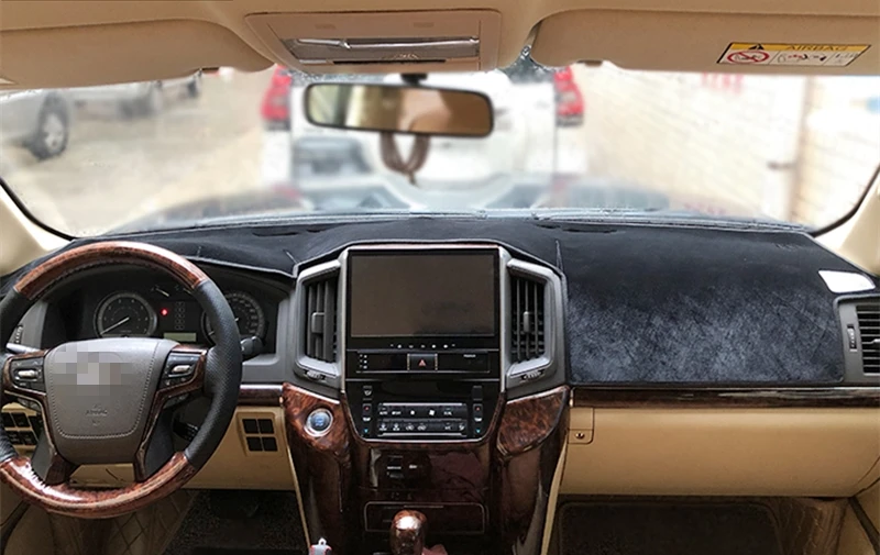 Для TOYTA LAND CRUISER LC200 2008- крышка приборной панели коврик солнцезащитный козырек Избегайте светильник Коврик Для приборной доски протектор Аксессуары