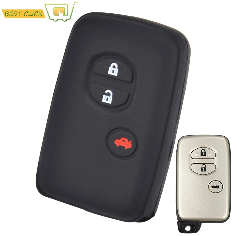 Силиконовый чехол для ключей Toyota Land Cruiser Prado Avensis IQ Corolla Prius high Lander Yaris защитный