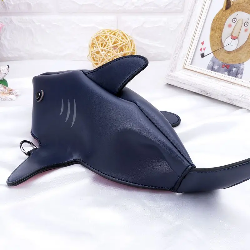 Новинка 2019 сумки через плечо с объемным животным дизайном Shark клатчи |