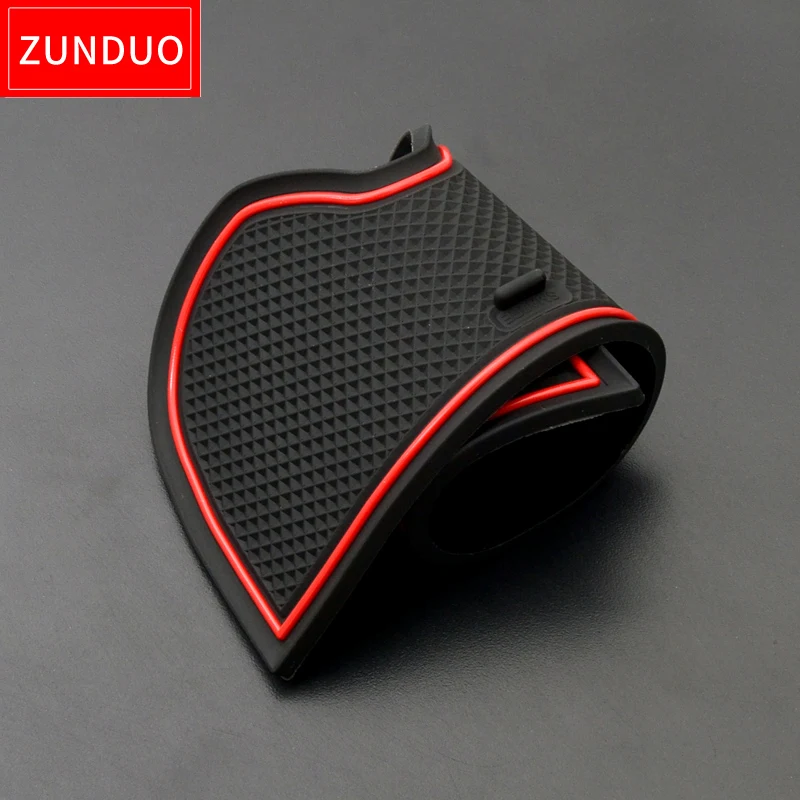 

ZUNDUO Car Anti-Slip Gate Slot Mat for Toyota Tacoma 2016 2017 2018 2019 Accessories Rubber Pad Holders Non-Slip Mats Coaster