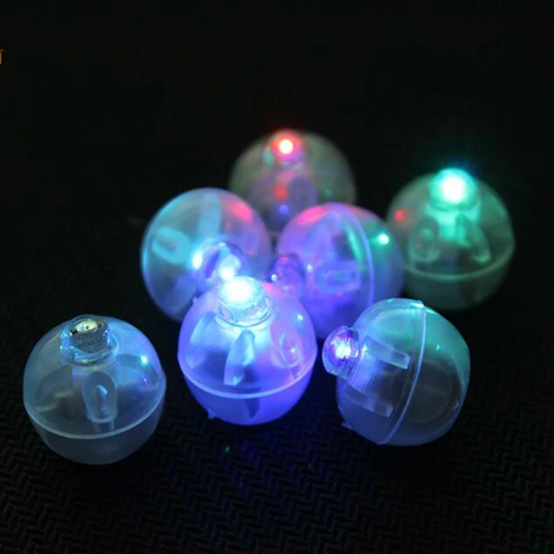 10pcs Round RGB Flash Ball Lamps LED Balloon Lights Mini Put in paper Lantern diy lighting accessories | Лампы и освещение