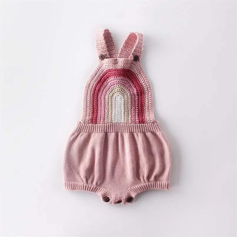 

Soft breathable baby romper Autumn winter cotton knitted suspender jumpsuit newborn baby overalls children onesie Babyspielanzug