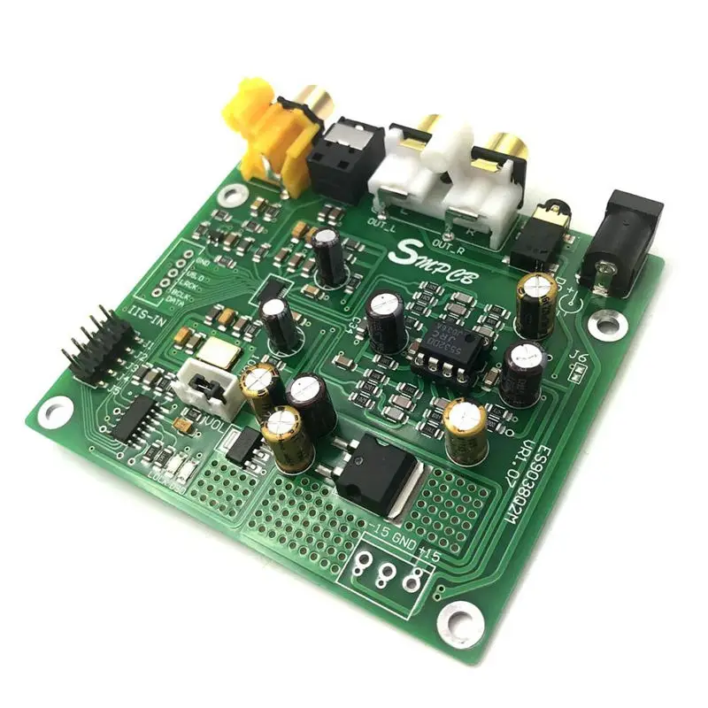 Es9038 Hifi Q2M Dac Dsd декодер поддержка Iis 384 кГц коаксиальный волоконный Dop для усилителя