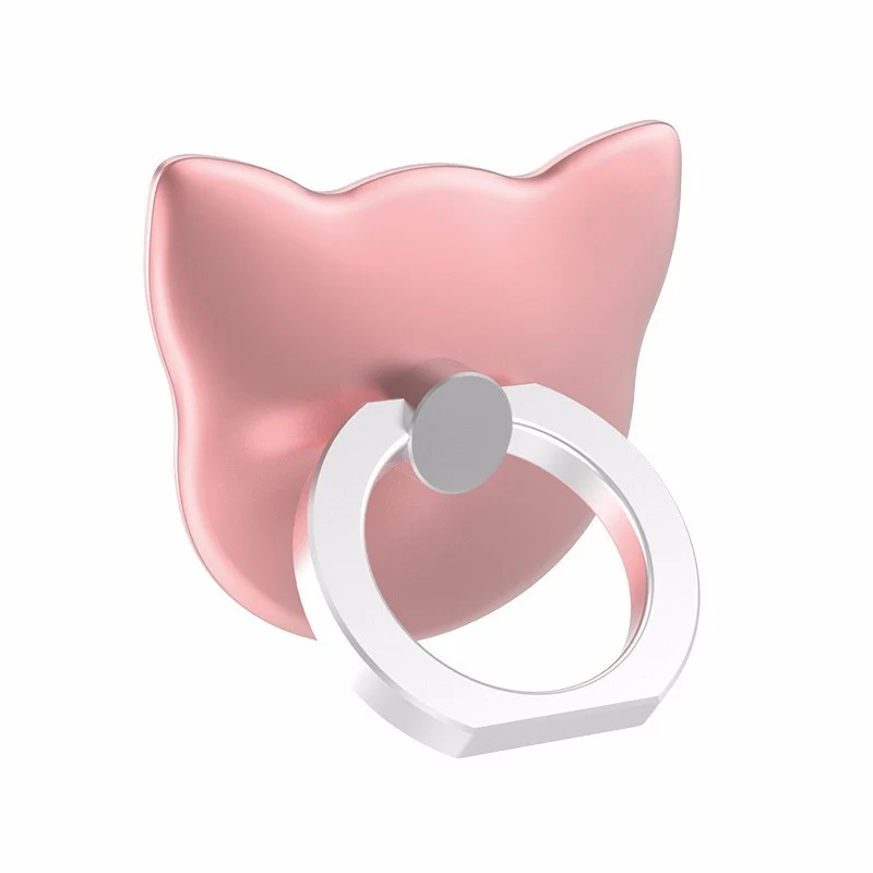 Шесть Цвета Кот глава 360 градусов палец кольцо Мобильный телефон Смартфон