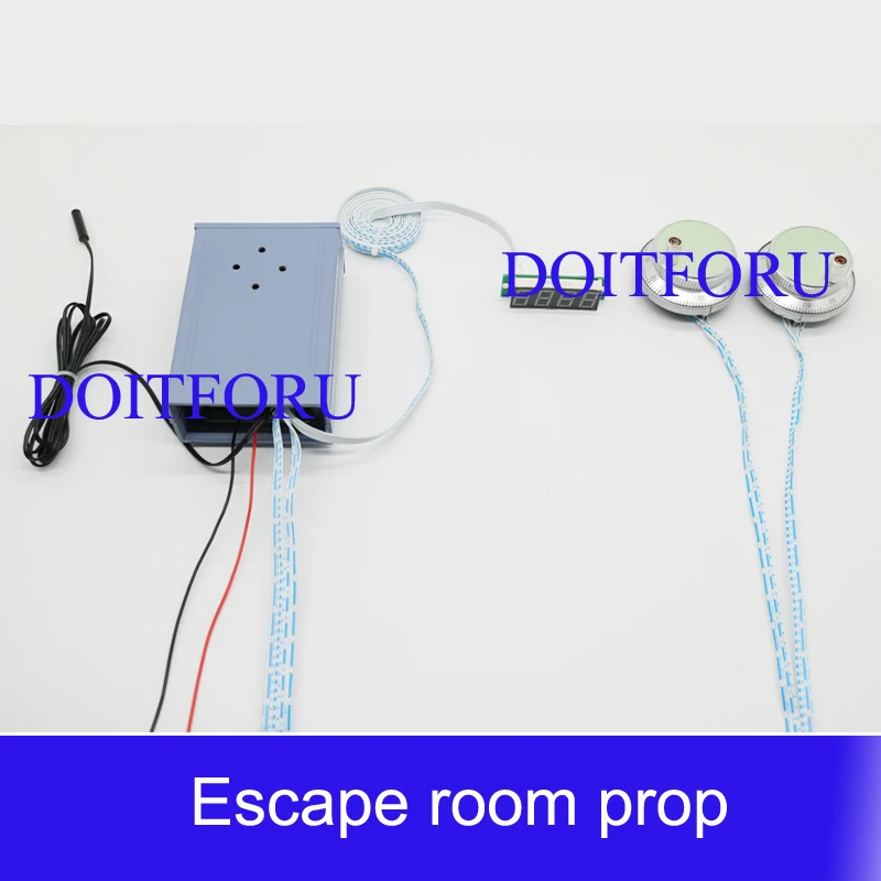 Escape room игры Магнитный триггер поворот два металлических бегуна настроить