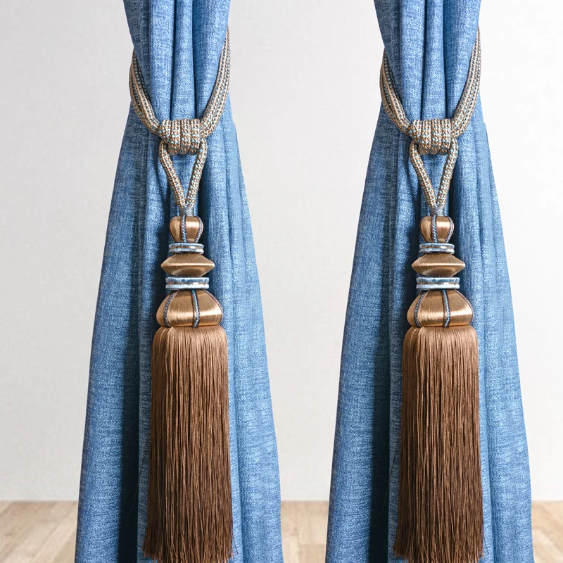 2 шт. подвесные канаты для штор с кисточками и бахромой Аксессуары декоративные