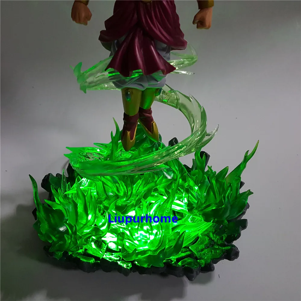 Dragon Ball Z Broly светодиодный ночник зеленый огонь мощность база DIY Dragon Ball лампа DBZ Broli Новинка свет для рождественских подарков MY1