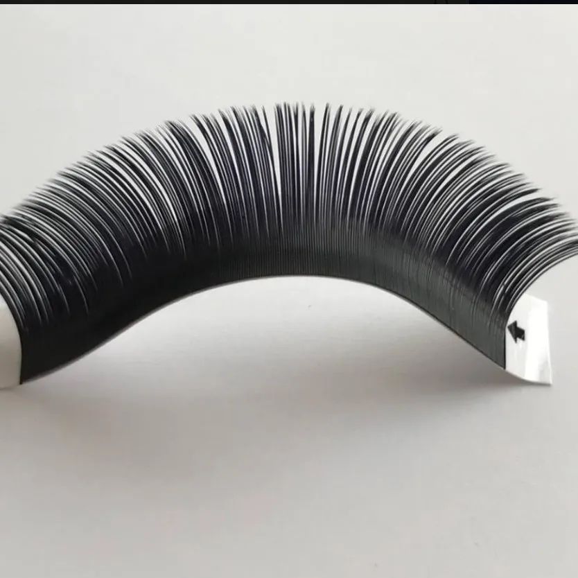 

MASSCAKU wholesale New Softer Matte Flat Ellipse Individual Eyelashes Extensions split tips natural light false eyelashes