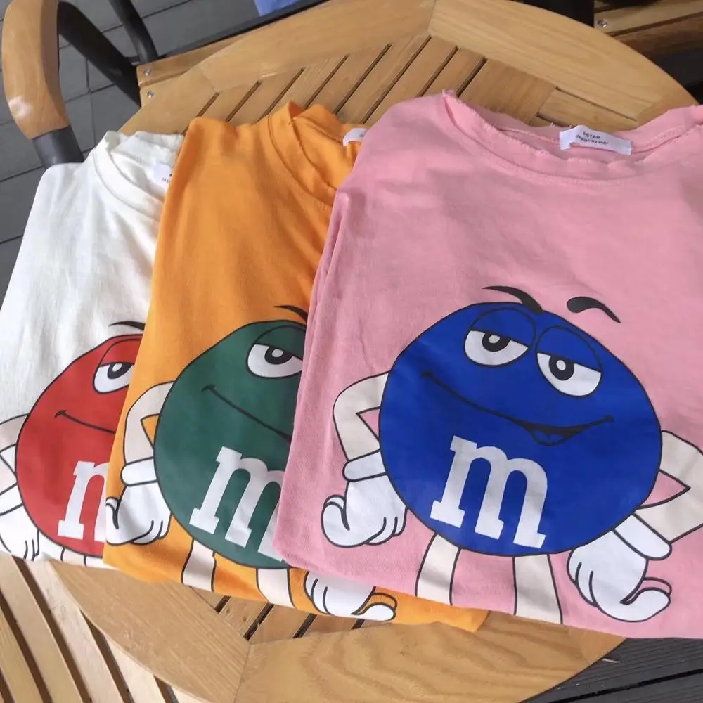 Женская футболка с коротким рукавом милым рисунком гориллы Маус 100% хлопок