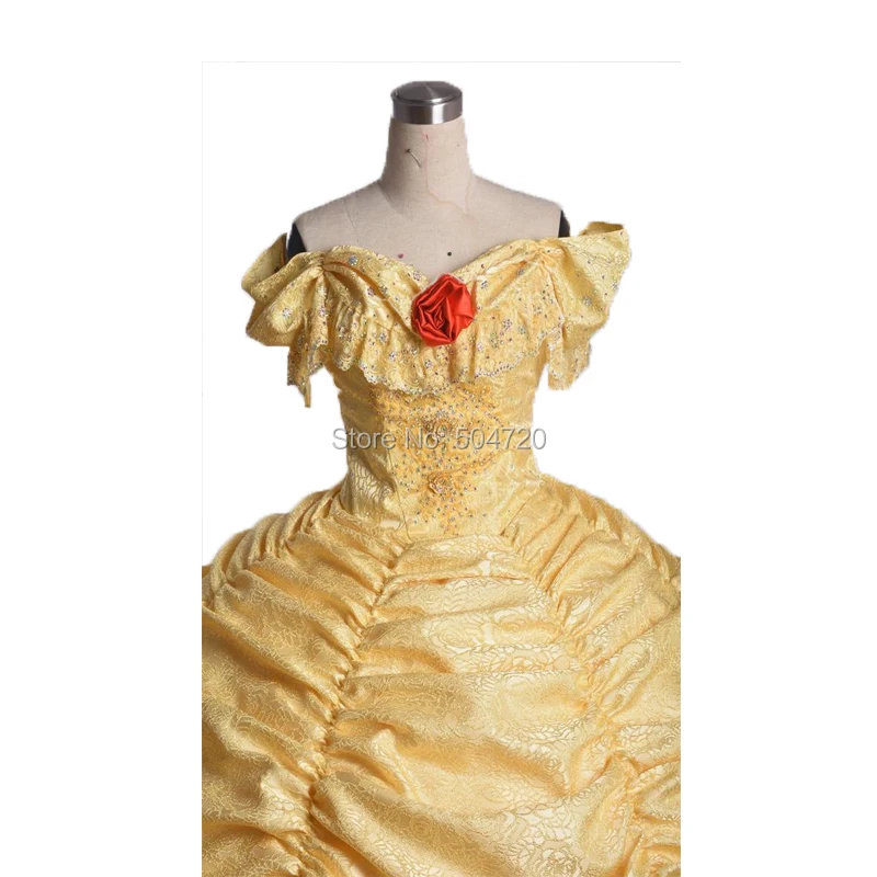 Специально! Желтый герцогиня королева Мари Антуанетта период маскарадный театр