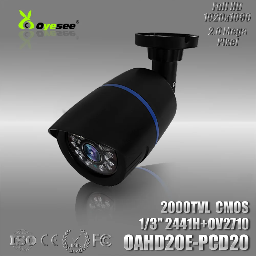 Наблюдения ИК 2000TVL 1080 P AHD камеры видеонаблюдения 3.6 мм Объектив С ИК-Фильтр крытый