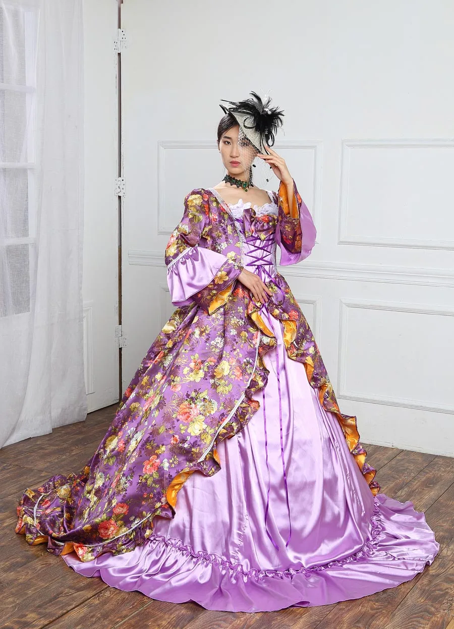 Высококачественное платье для праздников с принтом Marie Antoinette театральный