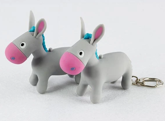 Брелок для ключей с изображением милого осла и звуком | Украшения аксессуары