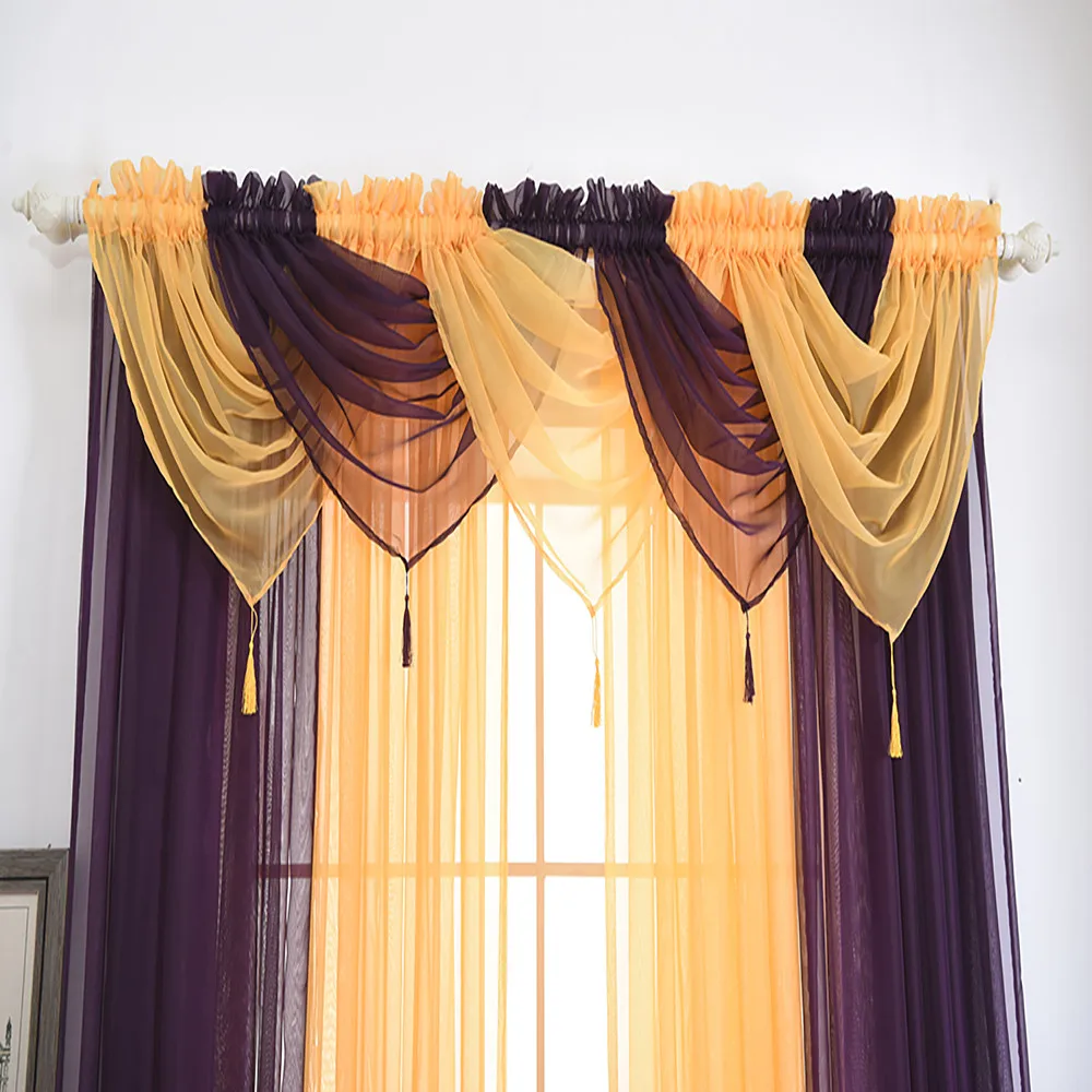 1 PCS Valance European Royal Luxury Valance Curtains for Living Room Window Curtains for Bedroom Valance Curtains for Kitchen#4