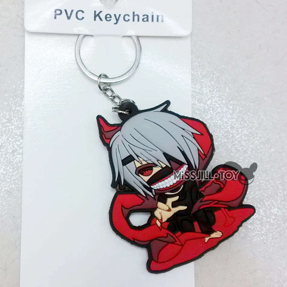5PCS Amine Tokyo Ghoul Key Chain Kaneki Ken Touka Kirishima figure doll pendant keyring Jewelry for boys girls kids good present | Украшения