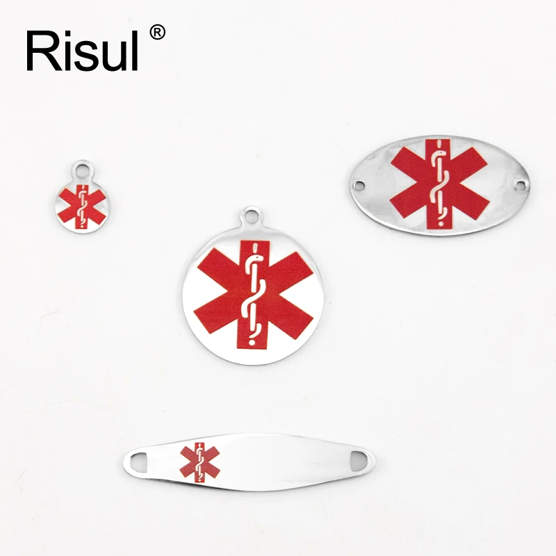 Risul красный Змеиный стержень круглые подвески звезда жизни Кулон символ