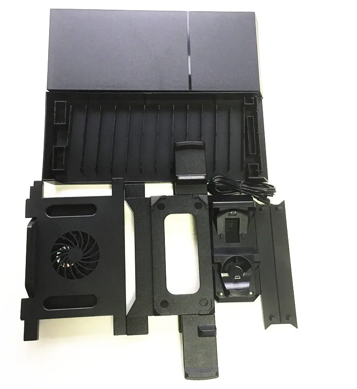 PS4/PS4 Slim/PS4 PRO/PS VR игровой диск для хранения башня консоль подставка держатель ж/контроллер перемещение зарядная док-станция Вентилятор охлаждения