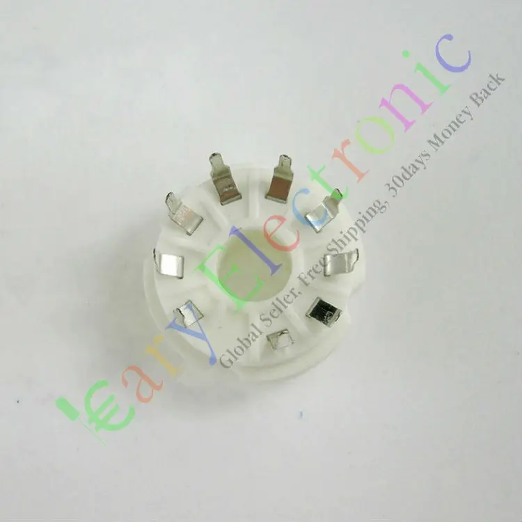 Оптом и в розницу 4 шт. 9pin PCB Керамические гнезда вакуумных трубок КЛАПАННОЕ