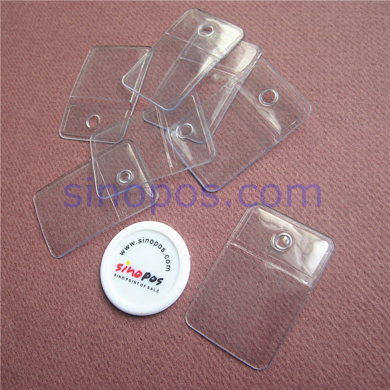 Мини-сумка из ПВХ 23 мм теги кнопок вкладышей маленькая пластиковая виниловая