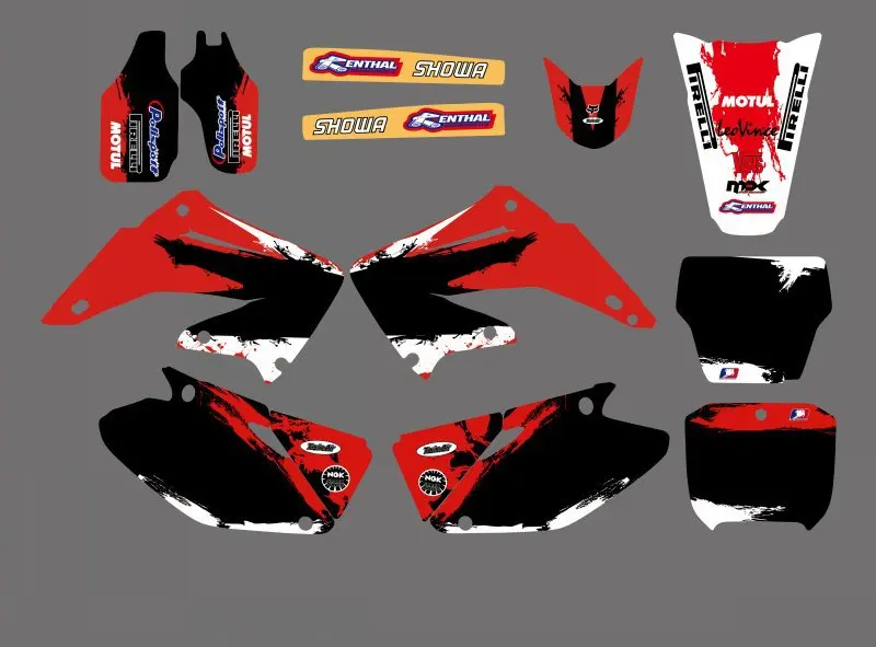 Наборы наклеек для Honda CR125 CR250 2002 2003 2004 2005 06 07 08 09 10 11 2012 CR 125 250|sticker kit|decal kitdecal graphics |