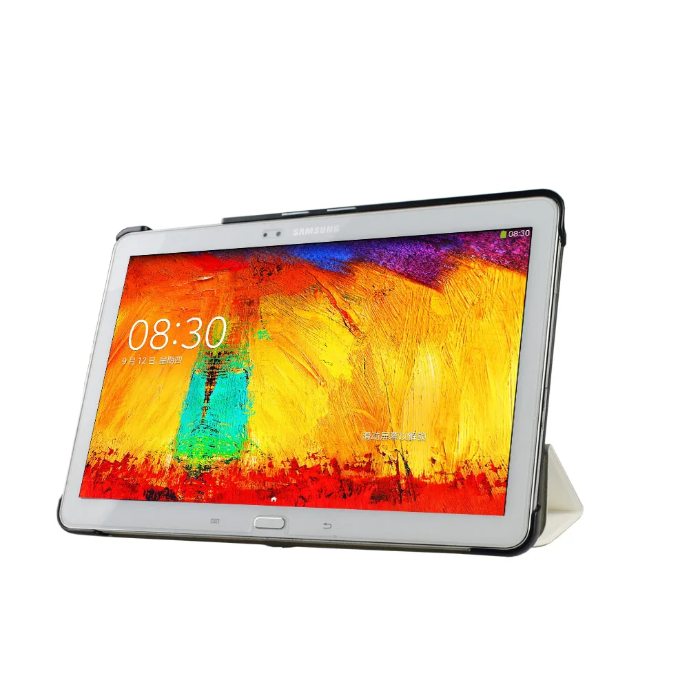 Тонкий чехол из искусственной кожи для samsung Galaxy Note 10,1 Edition SM-P600 P601 P605 607/Tab pro 10,1 T520 T521 T525 чехол для планшета+ пленка+ ручка