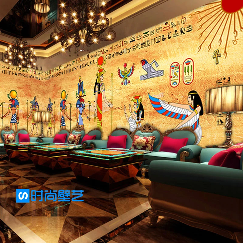 Пользовательские росписи ретро ностальгические обои Ресторан Гостиная Бар Кафе