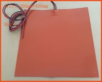 riscaldatore riscaldatore del silicone stampante 3d 300400mm 12 v 360 w 3m adhesie 100 k termistore vacuum pipe insulation pad
