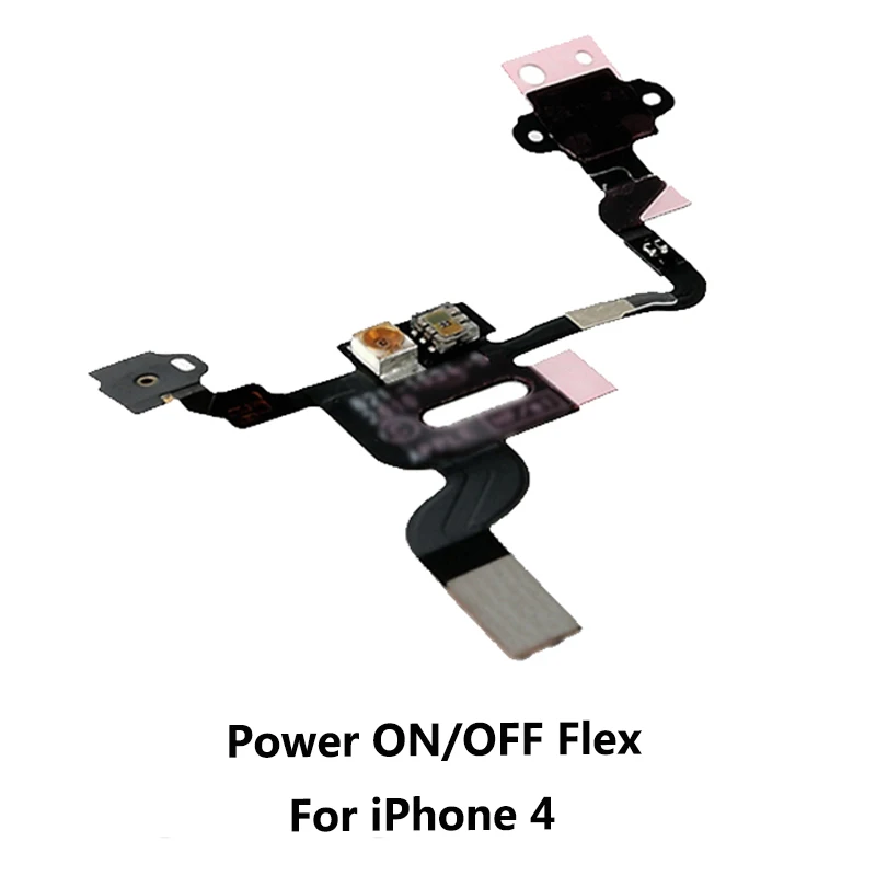 For iPhone 4 Для Iphone 4 4s 5 5S 5c 6 6s Плюс Кнопка питания ключ вкл/выкл гибкий кабель Выключение звука Переключатель Соединительная Лента Ремонт Запчасти - Цвет: For iPhone 4