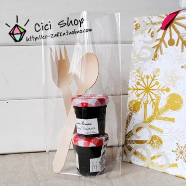 100 шт. прозрачный целлофановый пакет для печенья пластиковый стоячий подарочные