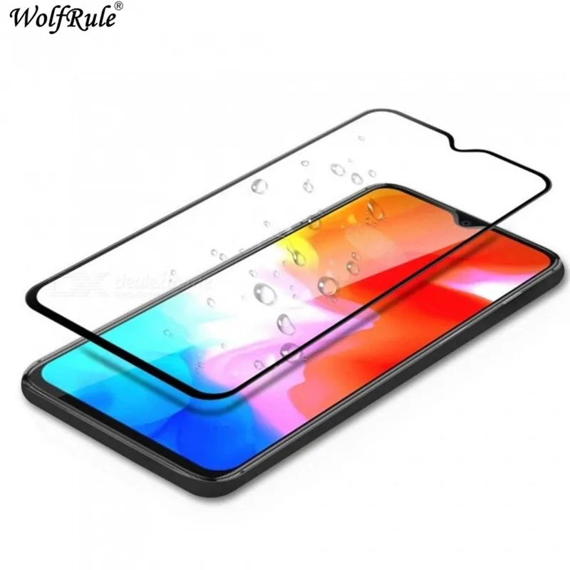 2 uds de Oneplus 6T Protector de pantalla Anti-Brust 2.5D de vidrio templado para el Oneplus 6T completa de cristal de tel&eacute;fono Oneplus 6T pel&iacute;cula WolfRule-0