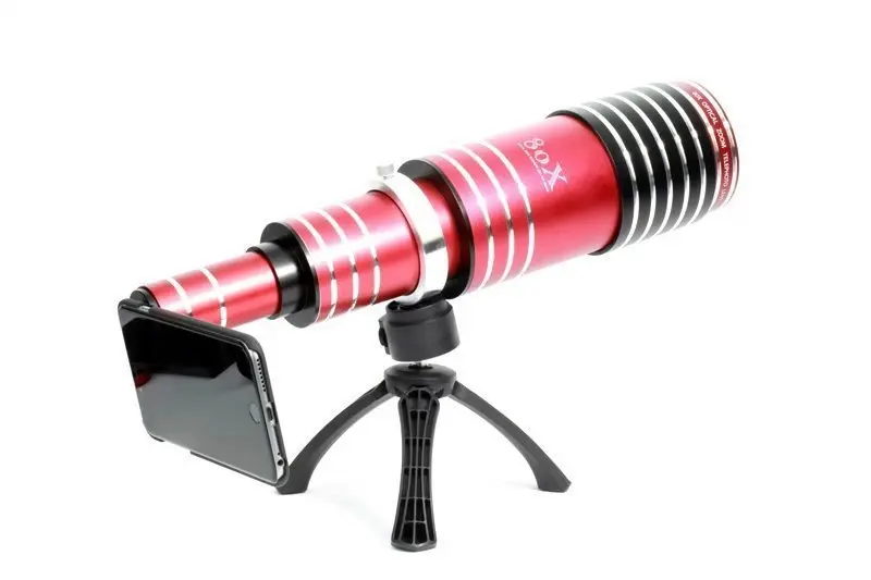 Высококлассный 80X металлический телеобъектив с зумом телескоп Объективы для