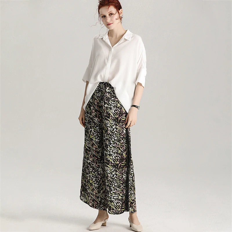 Блузка женская белая из 100% натурального шелка с коротким рукавом 30 мм 2019 | Женская