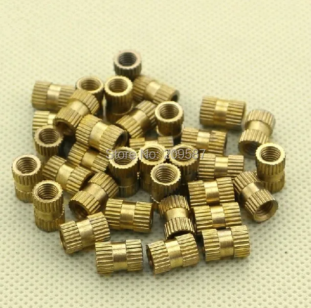 

100 шт, M3x8mm(L)-5mm(OD), латунная фотометрическая Резьбовая вставка